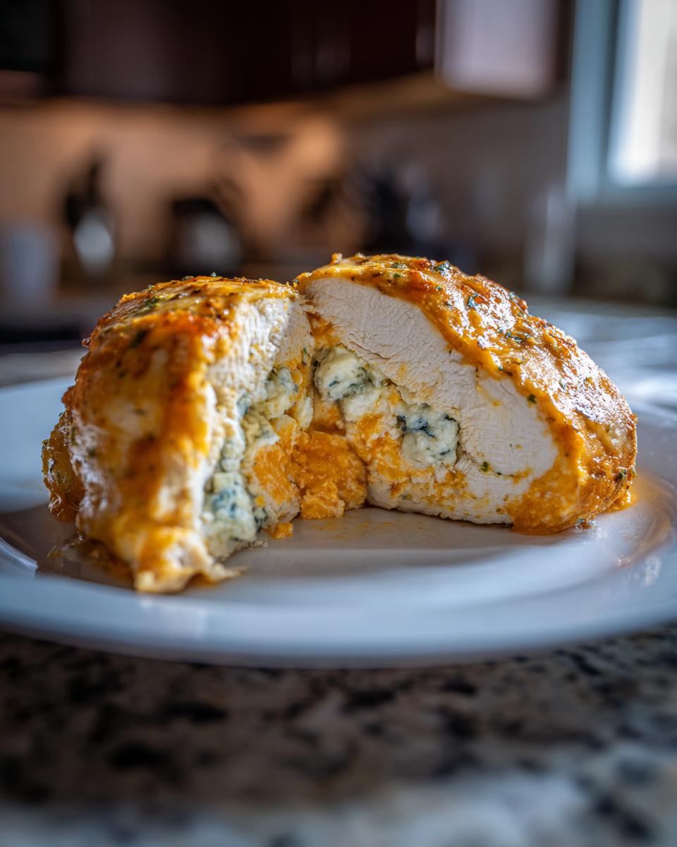 Super Flavorful Buffalo stuffed chicken breast in 25 min 4 Buffalo stuffed chicken breast - detail 1