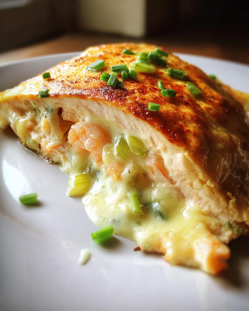 Shocking Cajun shrimp stuffed chicken 4 ways 4 Cajun shrimp stuffed chicken - detail 1