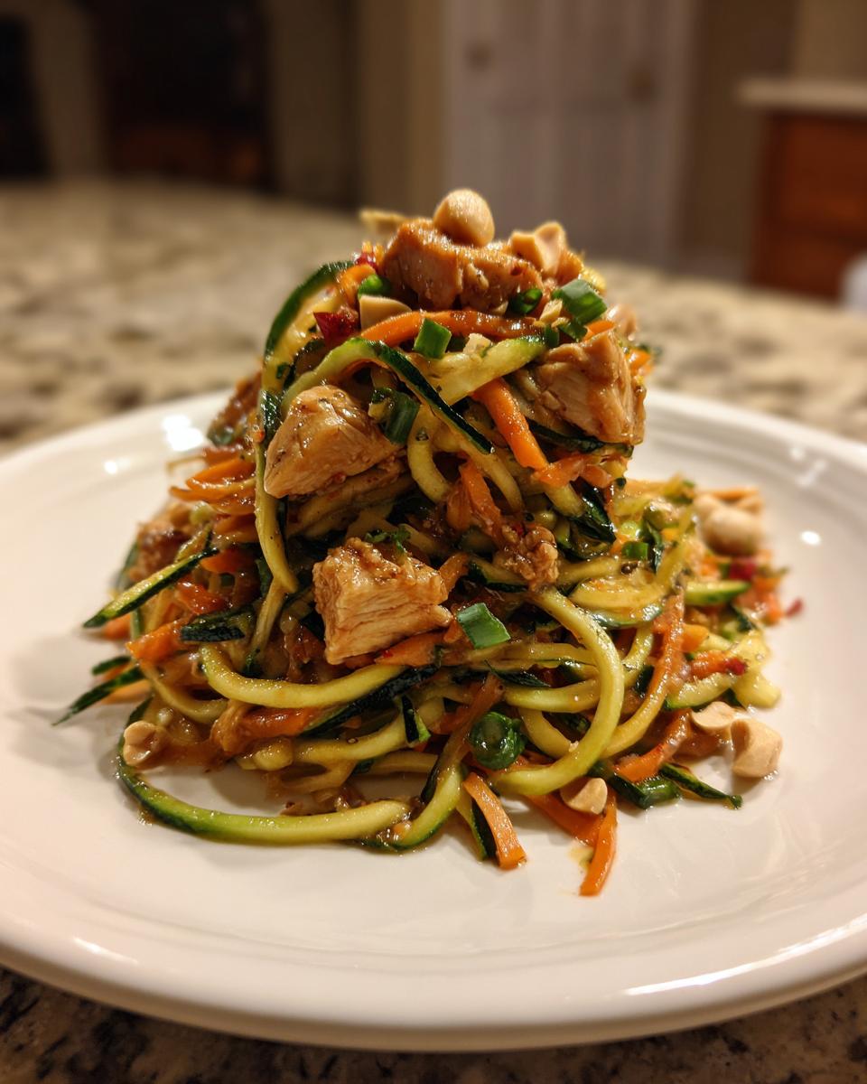 Amazing 3 Step Chicken Pad Thai Zoodles 5 Chicken Pad Thai Zoodles - detail 1