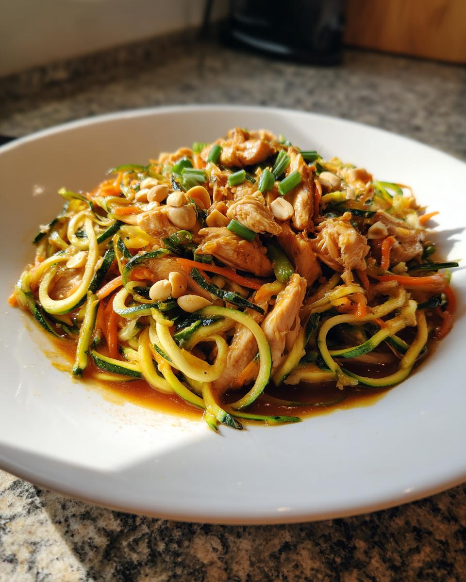 Amazing 3 Step Chicken Pad Thai Zoodles 6 Chicken Pad Thai Zoodles - detail 2