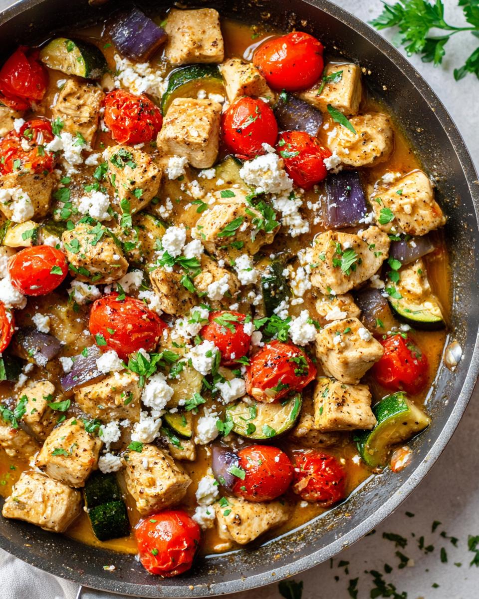 Amazing 35 Minute Mediterranean chicken skillet 4 Mediterranean chicken skillet - detail 1