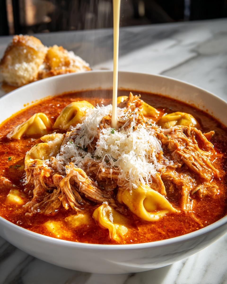 Amazing 4-Ingredient Slow Cooker Chicken Tortellini Marinara 6 Slow Cooker Chicken Tortellini Marinara - detail 2