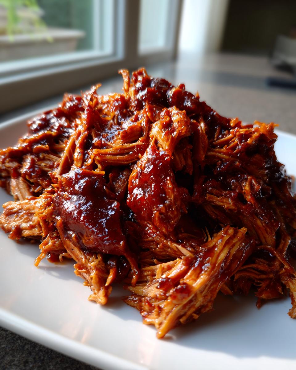 Amazing 8 Servings Slow Cooker Pulled BBQ Chicken 4 Slow Cooker Pulled BBQ Chicken - detail 1