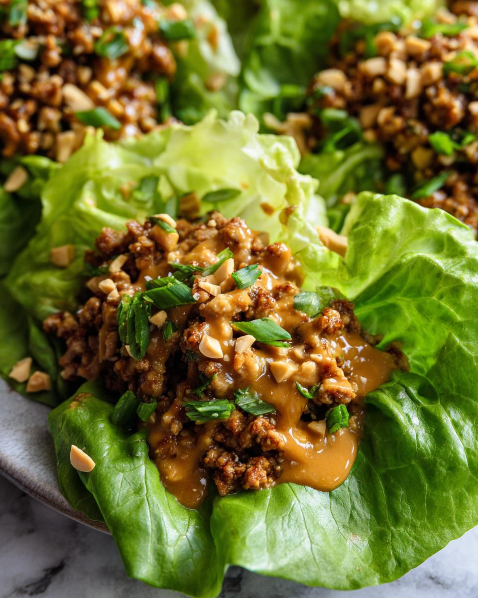 Amazing 25-Minute Thai Peanut Chicken Lettuce Wraps 5 Thai Peanut Chicken Lettuce Wraps - detail 2