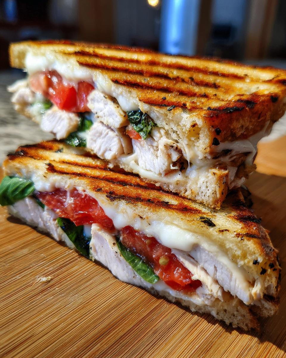 5 Minute Chicken Caprese Panini Bliss 5 chicken caprese panini - detail 1