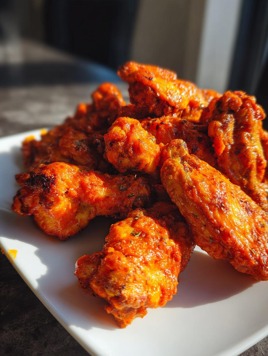 35 Min Air Fryer Buffalo Wings with Sauce 5 Air Fryer Buffalo Wings with Homemade Hot Sauce - detail 2