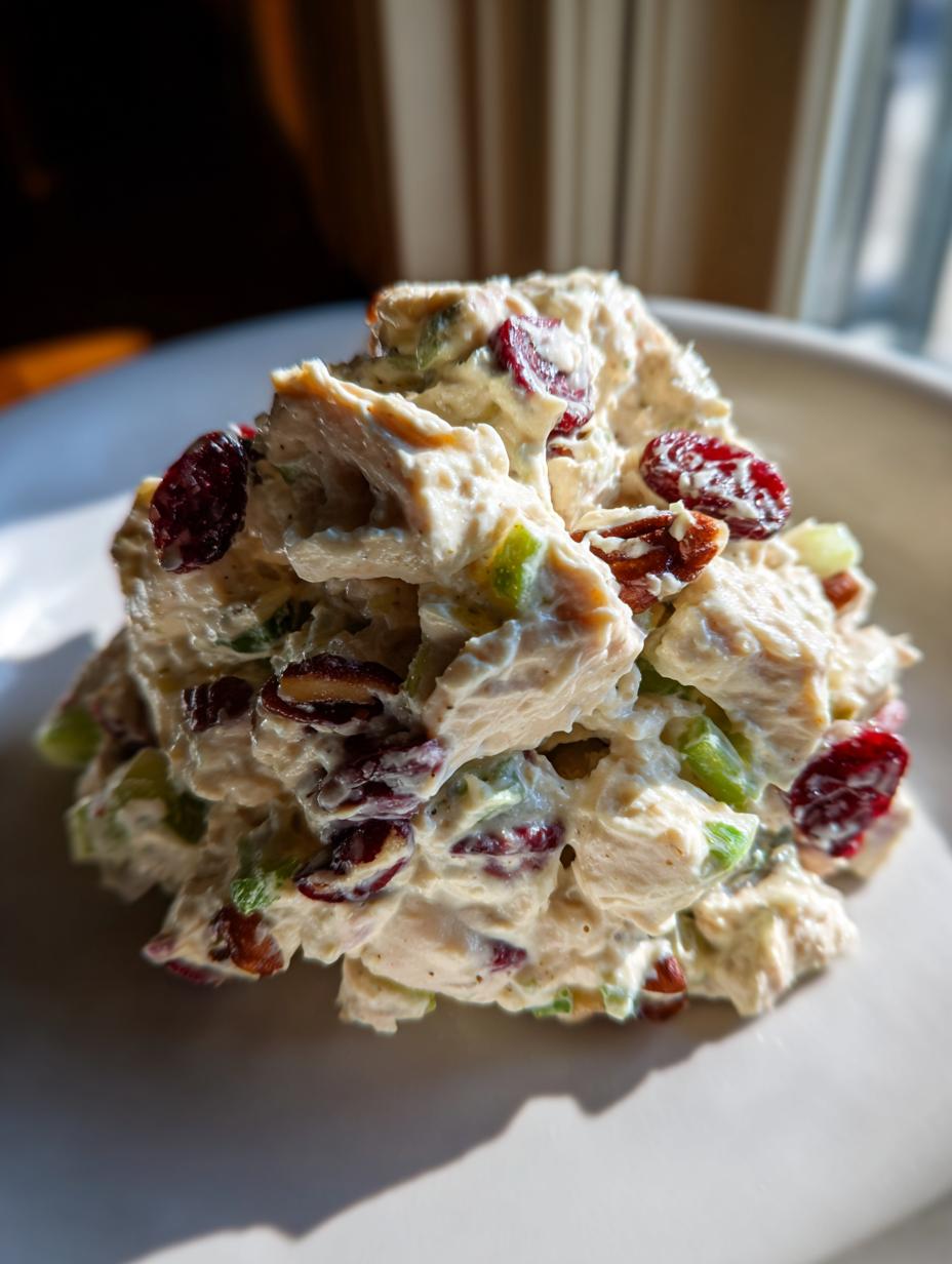 Amazing Apple Cranberry Chicken Salad Now 5 Apple Cranberry Chicken Salad with Celery and Pecans - detail 2