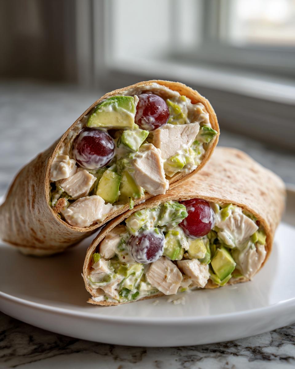 Amazing 5 Avocado Chicken Salad Wraps 4 Avocado Chicken Salad Wraps with Creamy Caesar Dressing - detail 1