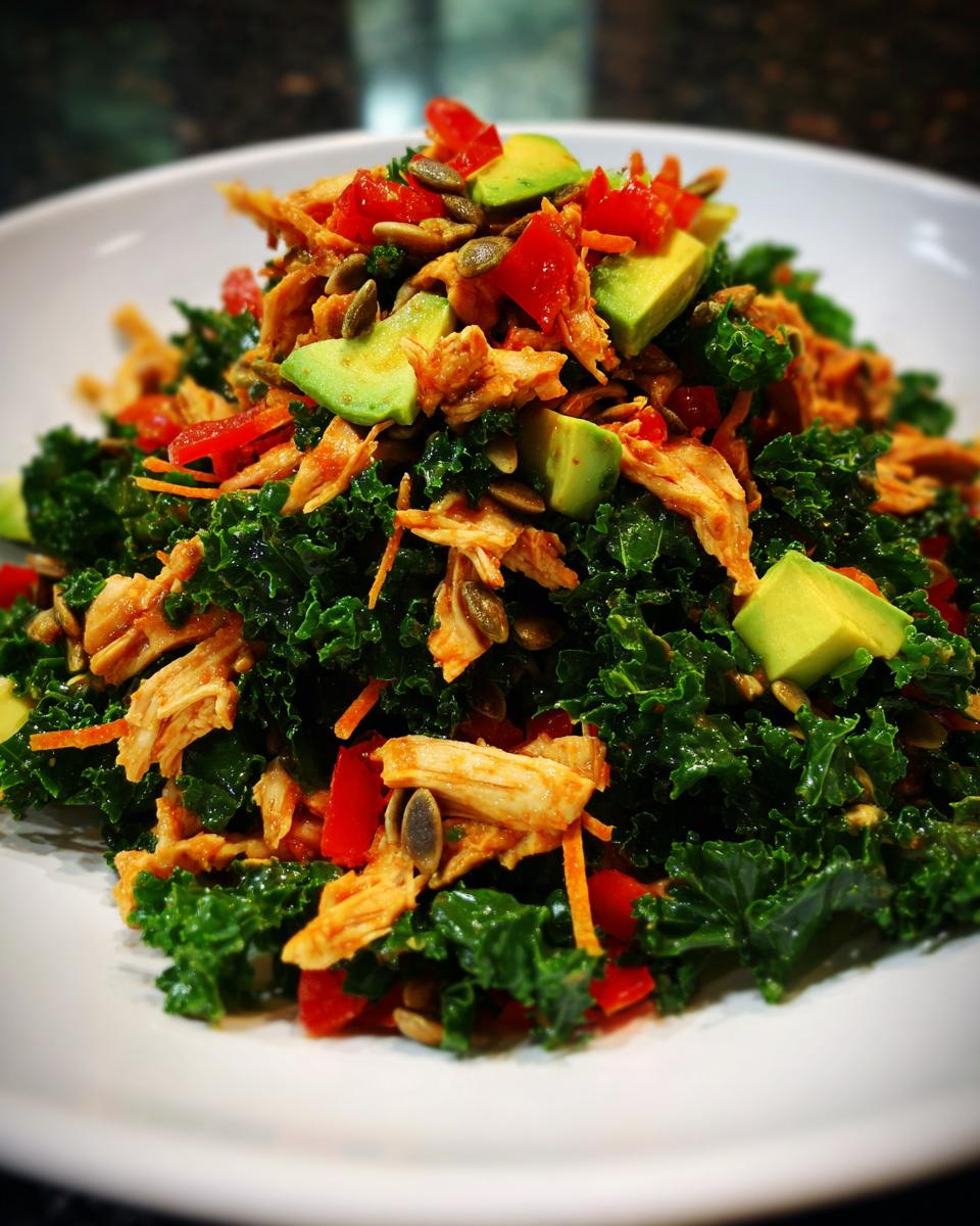 5-Minute BBQ chicken kale salad Magic 4 BBQ chicken kale salad - detail 1