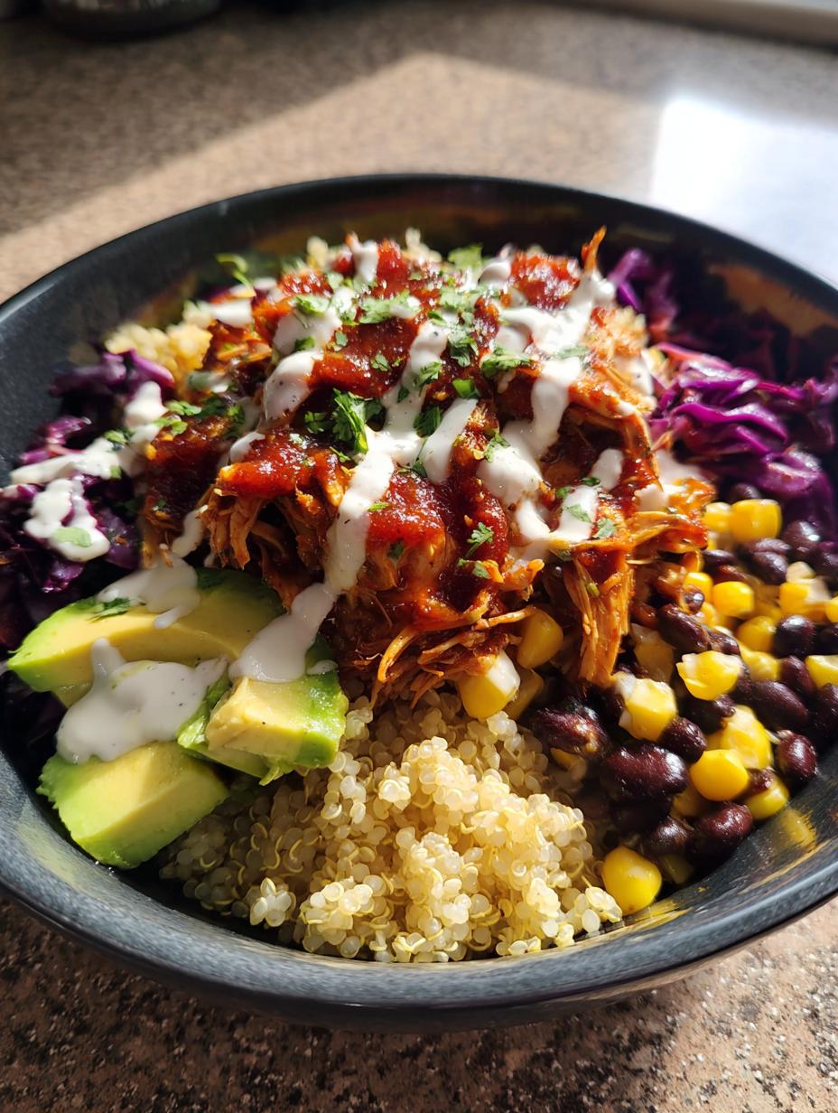 Amazing 4-serving BBQ ranch chicken quinoa bowls 5 BBQ ranch chicken quinoa bowls - detail 2