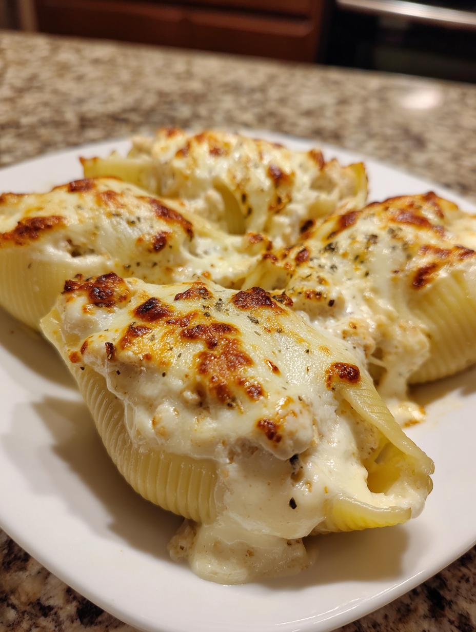 Amazing 6 Chicken Alfredo stuffed shells 5 Chicken Alfredo stuffed shells - detail 2