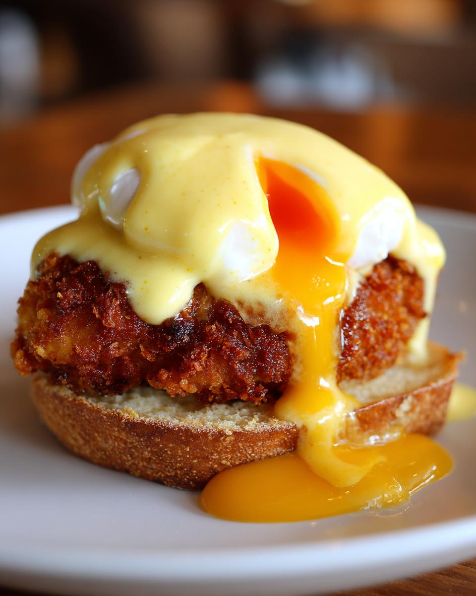 Amazing Chicken Benedict with 4 Yolk Sauce 4 Chicken Benedict with Creamy Hollandaise Sauce - detail 1