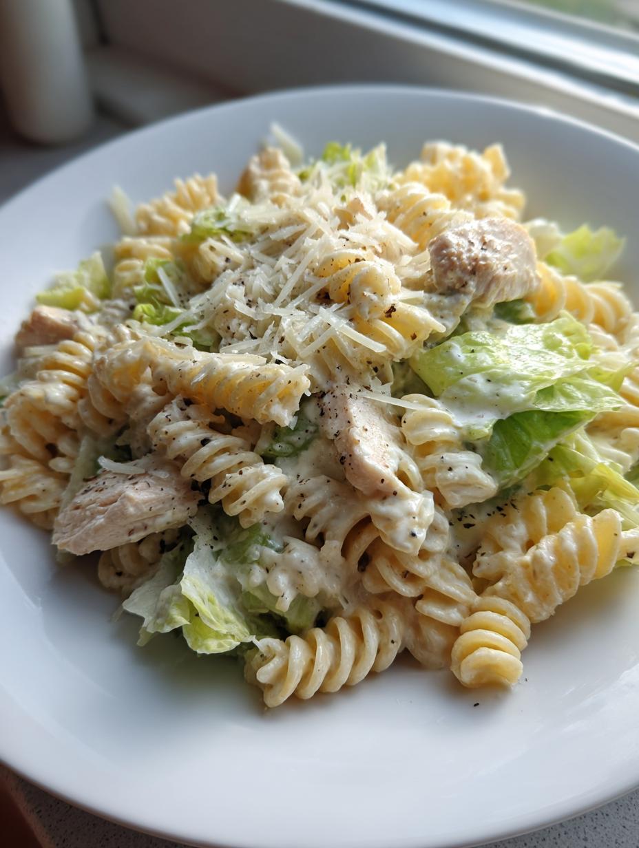 Amazing 20-Min Chicken Caesar Pasta Salad 5 Chicken Caesar Pasta Salad with Creamy Homemade Dressing - detail 2