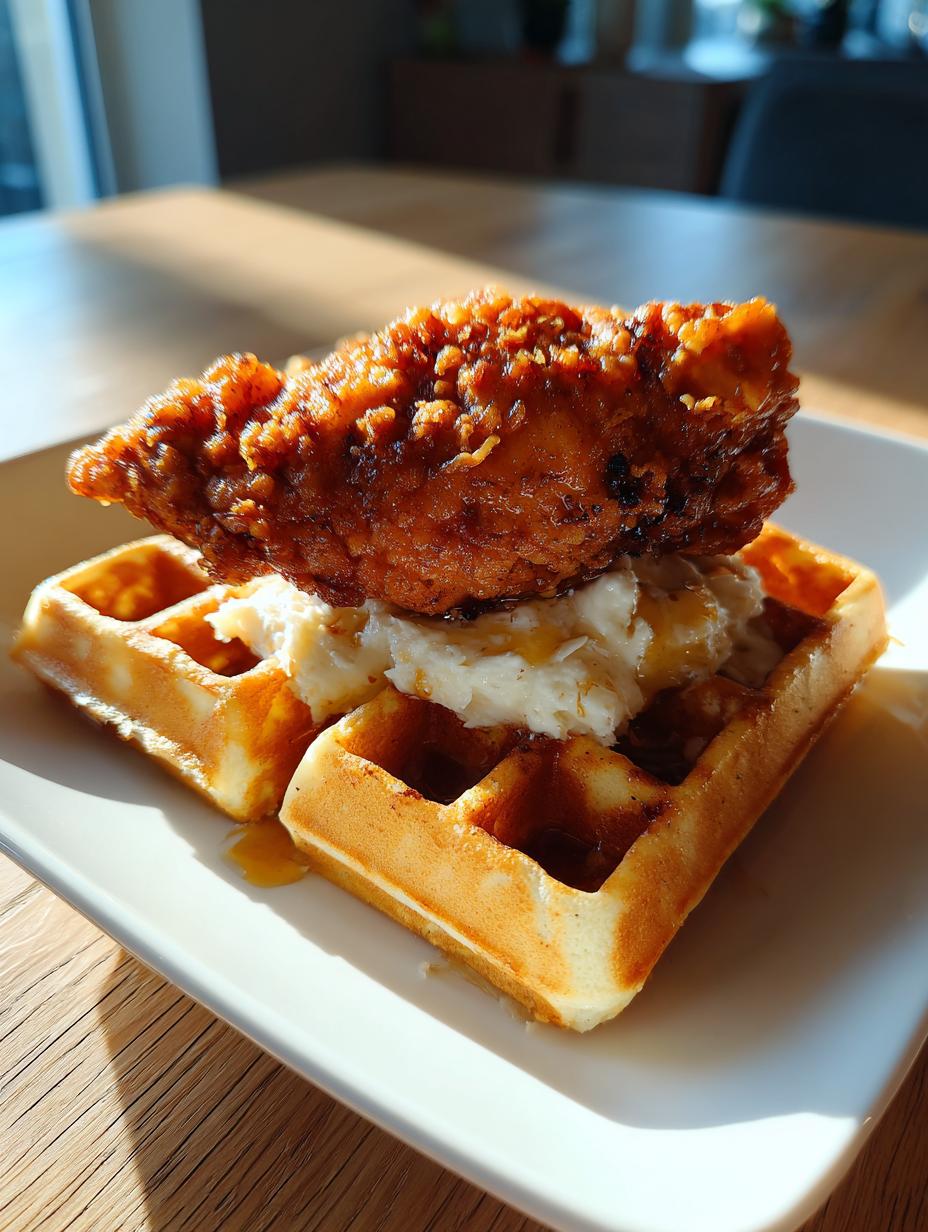 Stunning Chicken and Waffles with Whipped Maple Butter 5 Chicken and Waffles with Whipped Maple Butter - detail 2