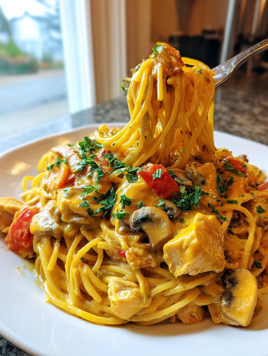 Amazing 25 Minute Creamy Chicken Spaghetti 5 Creamy Chicken Spaghetti - detail 2