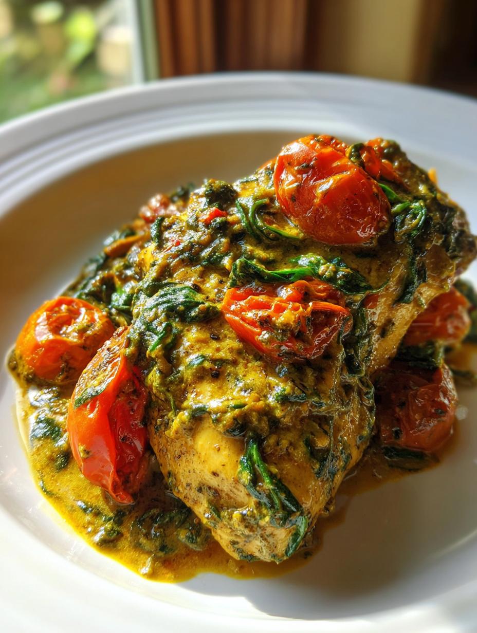 5-Star Creamy Pesto Chicken with Spinach 5 Creamy Pesto Chicken with Spinach and Roasted Tomatoes - detail 2