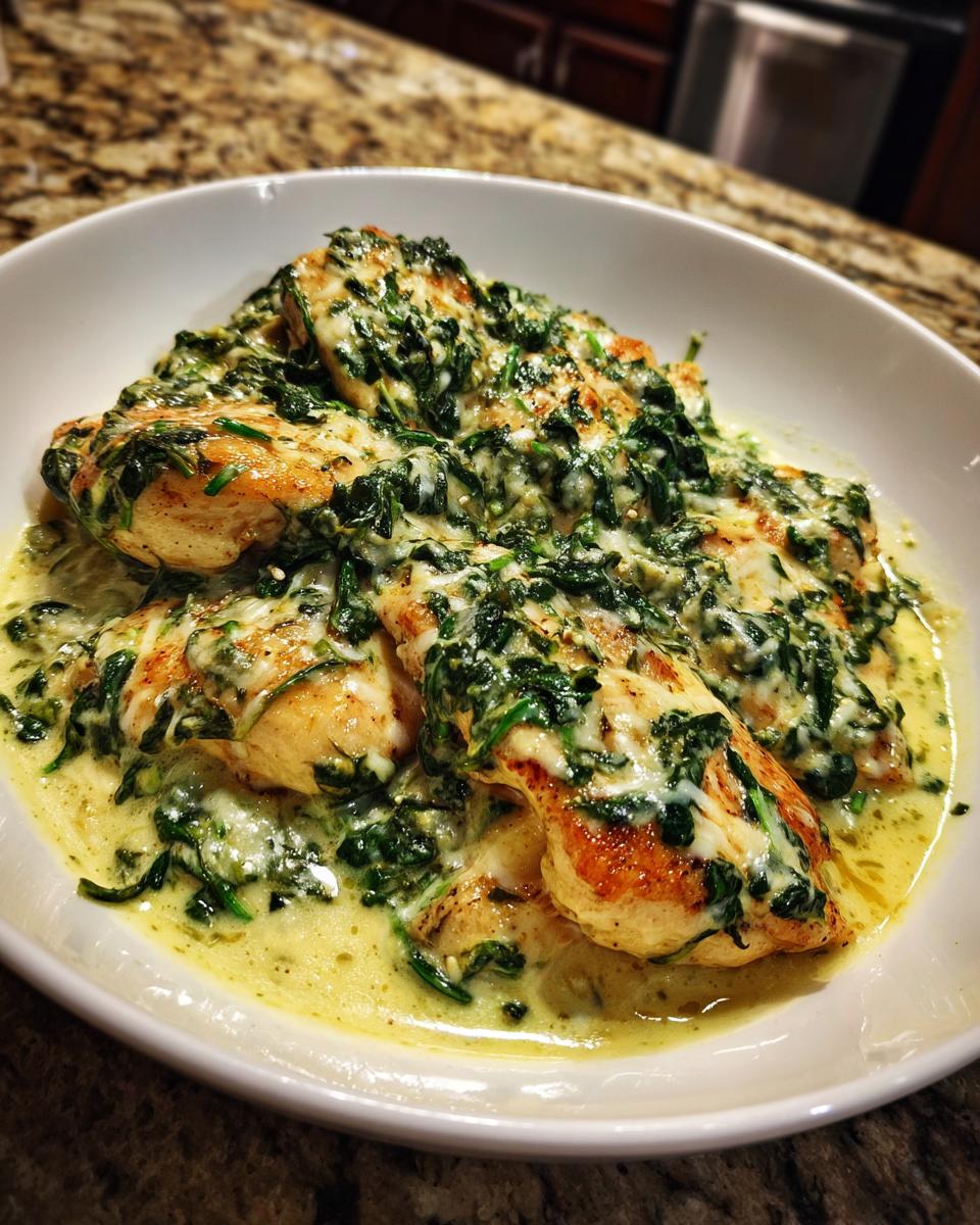 Amazing Creamy spinach chicken in 30 min 4 Creamy spinach chicken - detail 1