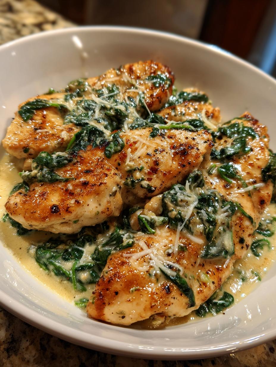 Amazing Creamy spinach chicken in 30 min 5 Creamy spinach chicken - detail 2