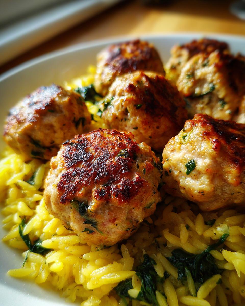 5 Amazing Greek chicken meatballs in 35 mins 4 Greek chicken meatballs - detail 1