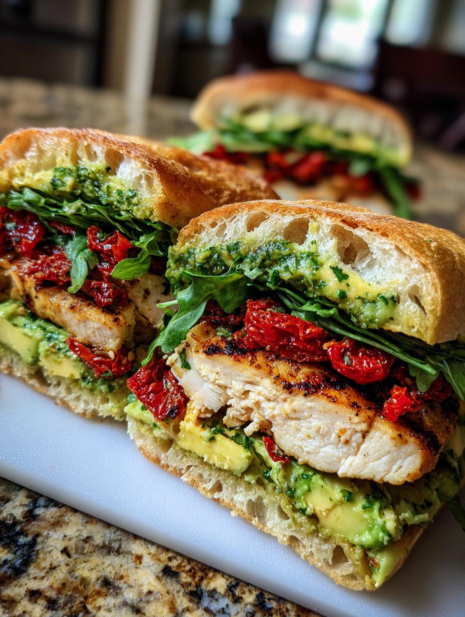Amazing 4-Ingredient Grilled Chicken Avocado Sandwich 5 Grilled Chicken Avocado Sandwich with Lemon Herb Sauce - detail 2