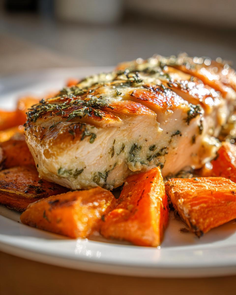 Flavorful 1-pan Herb Butter Oven Roasted Chicken 4 Herb Butter Oven Roasted Chicken with Vegetables - detail 1