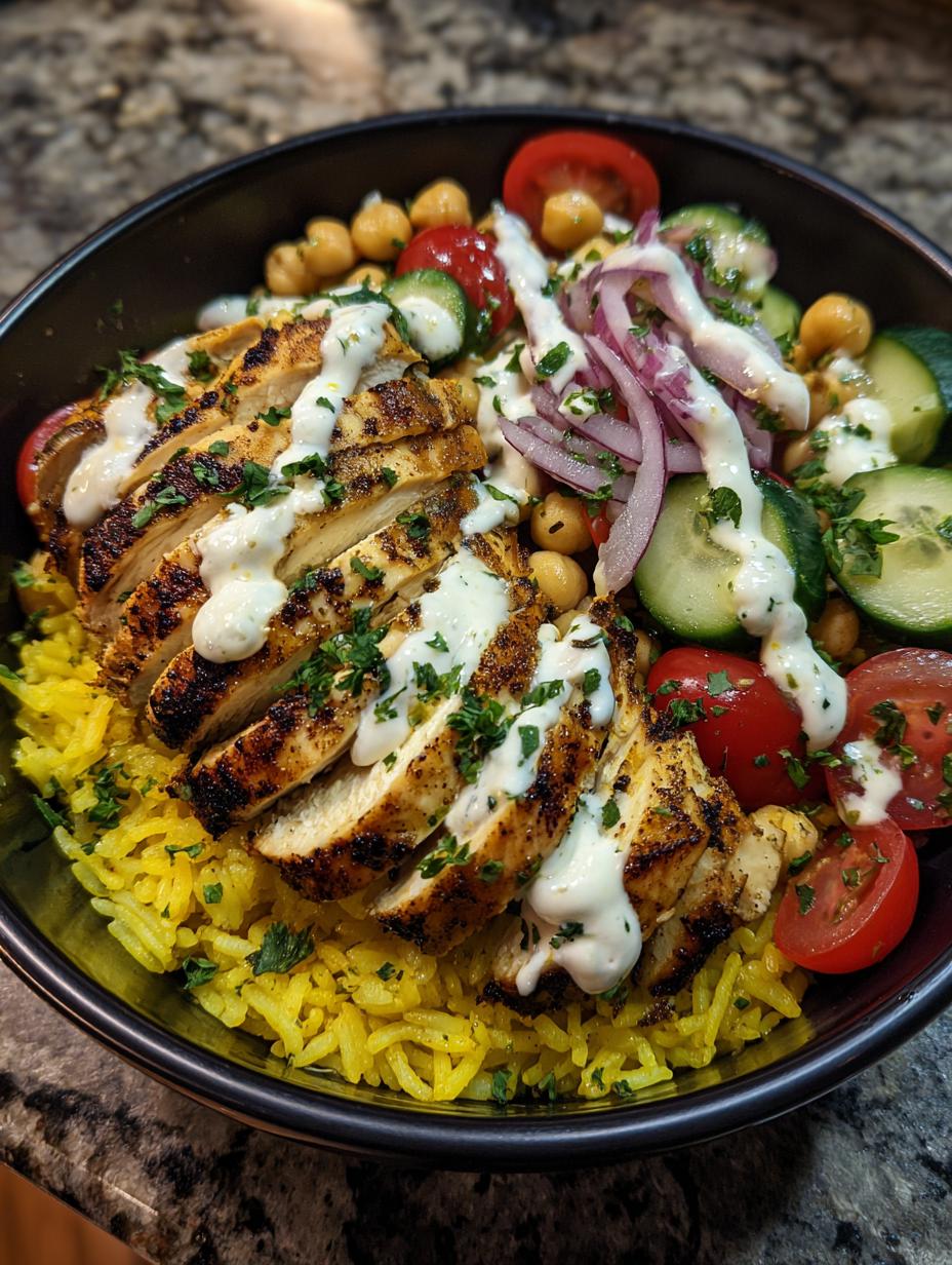 Amazing 4 Ingredient Mediterranean chicken chickpea bowls 5 Mediterranean chicken chickpea bowls - detail 2