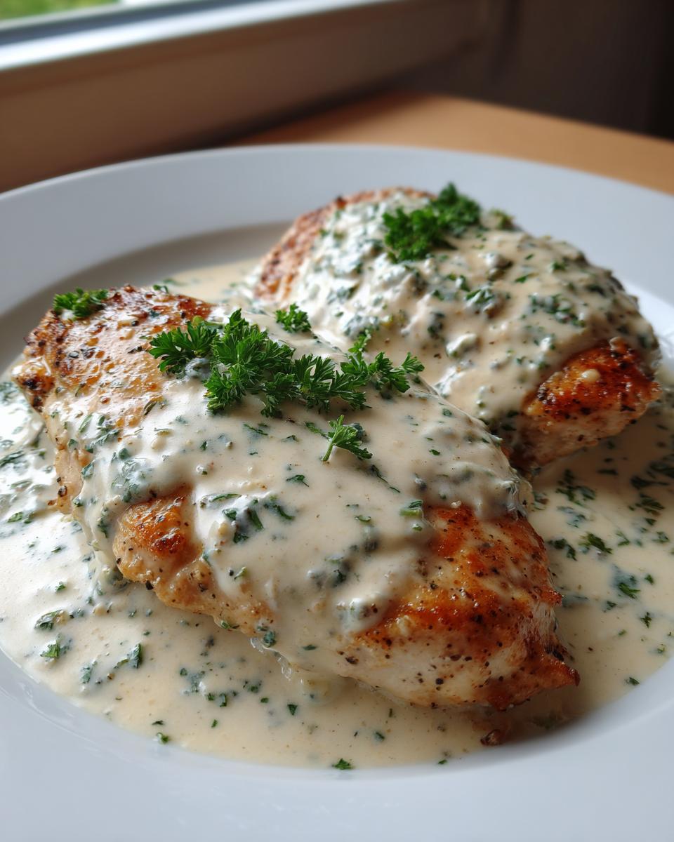 Pan-Seared Chicken 4-Minute Magic 4 Pan-Seared Chicken with Garlic Cream Sauce - detail 1