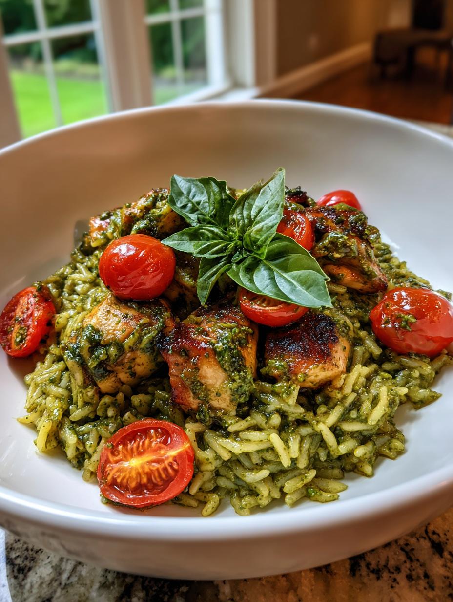 Amazing Pesto chicken and rice victory in 1 pot 5 Pesto chicken and rice - detail 2