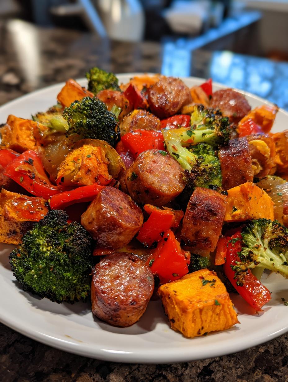 Sheet pan chicken sausage dinner is amazing 10 minute 5 Sheet pan chicken sausage dinner - detail 2