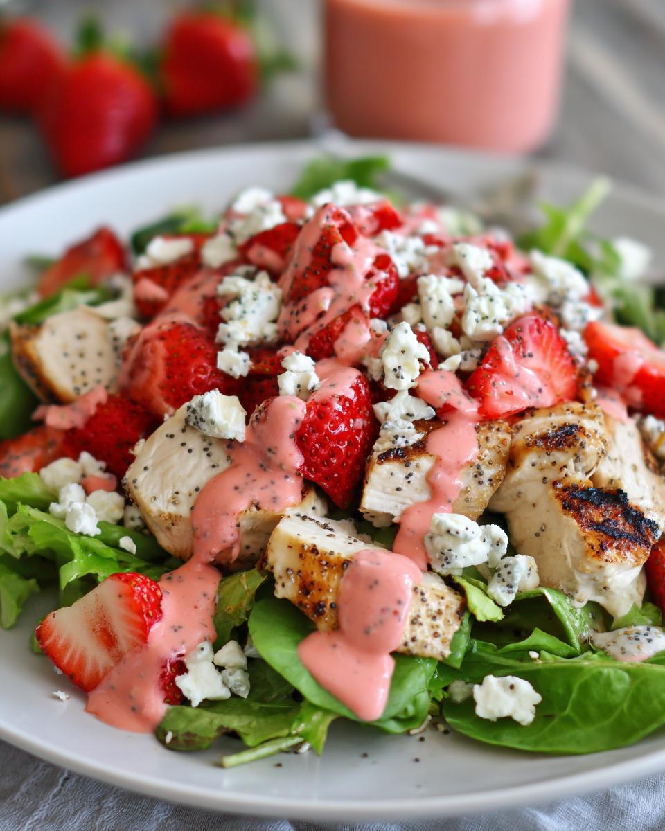 Divine Strawberry Chicken Salad with 2x Joy 4 Strawberry Chicken Salad with Poppy Seed Dressing - detail 1