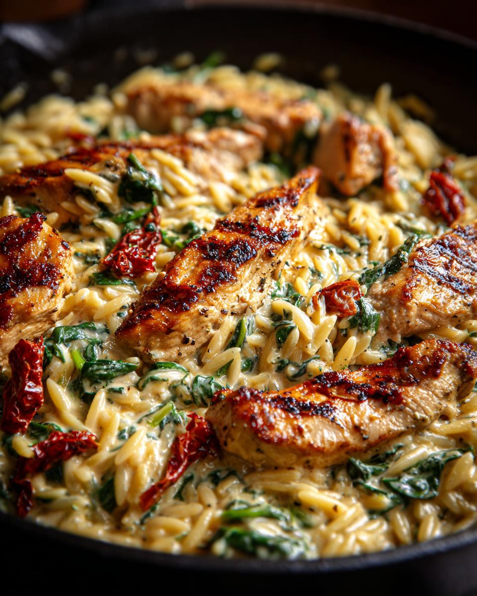 Amazing 30-Min Tuscan chicken orzo Joy 4 Tuscan chicken orzo - detail 1