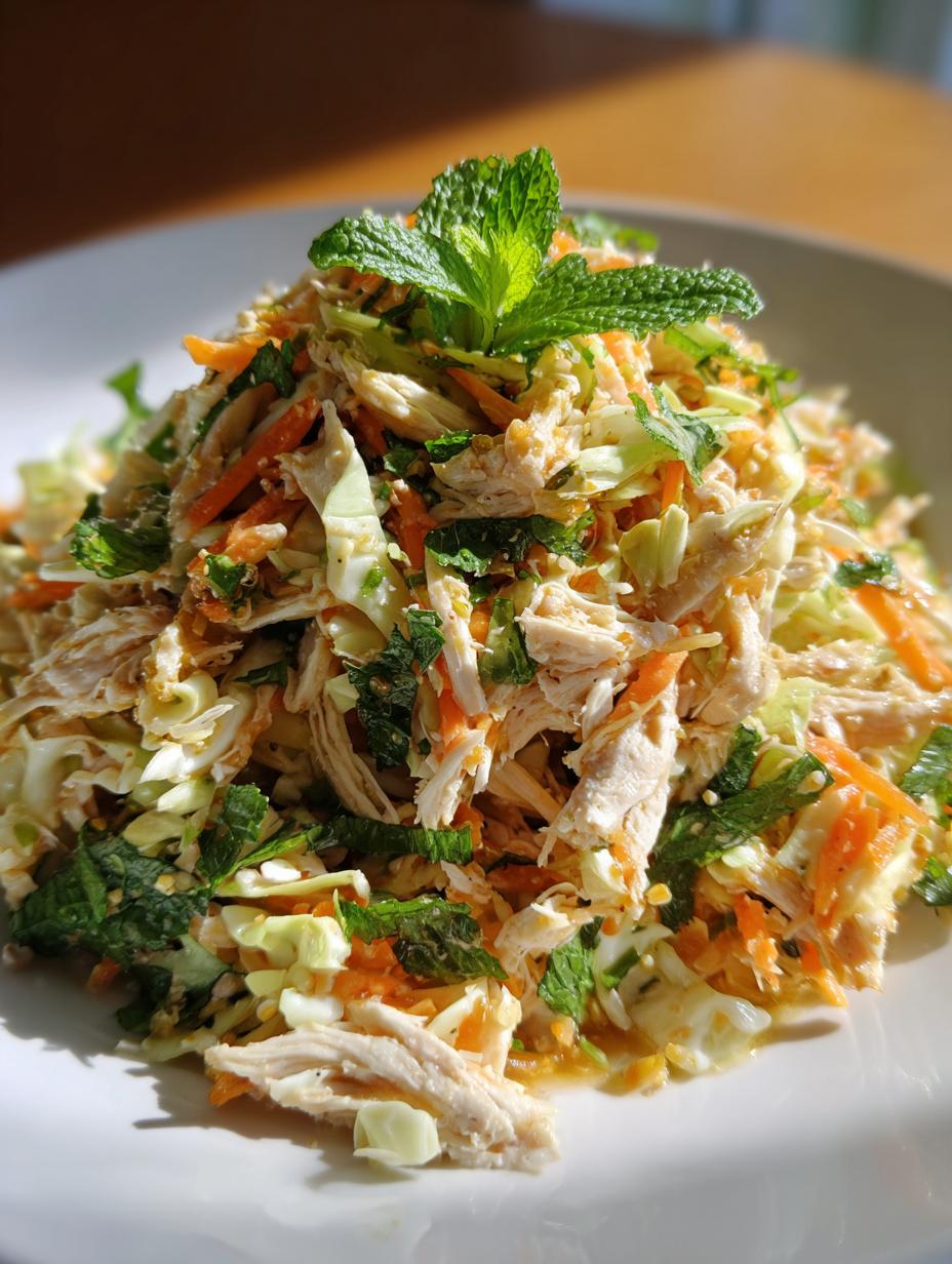 Amazing Vietnamese Shredded Chicken Salad Fresh and Crunchy 5 Vietnamese Shredded Chicken Salad Fresh and Crunchy - detail 2