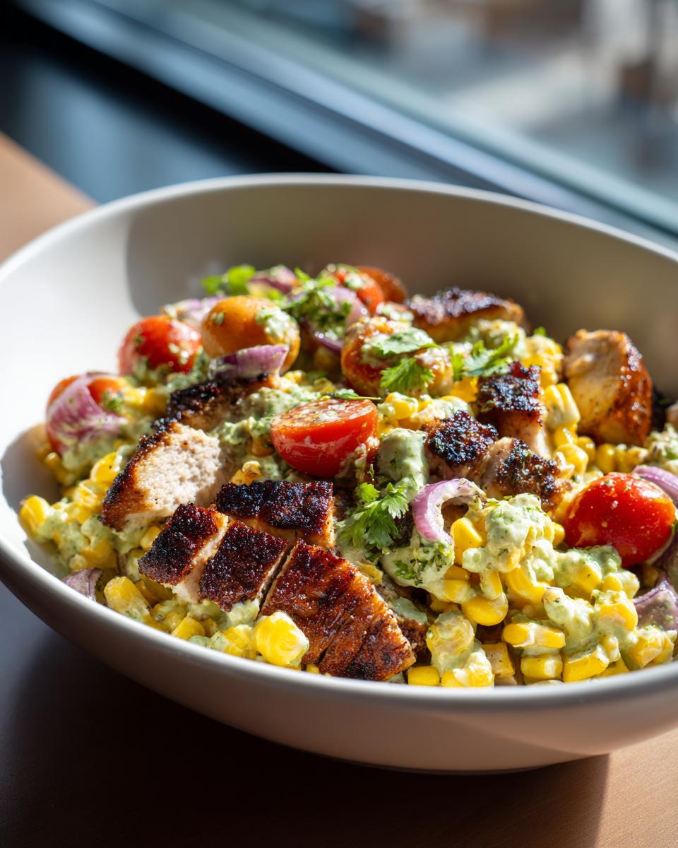 Amazing charred chicken corn salad in 30 Mins 4 charred chicken corn salad - detail 1