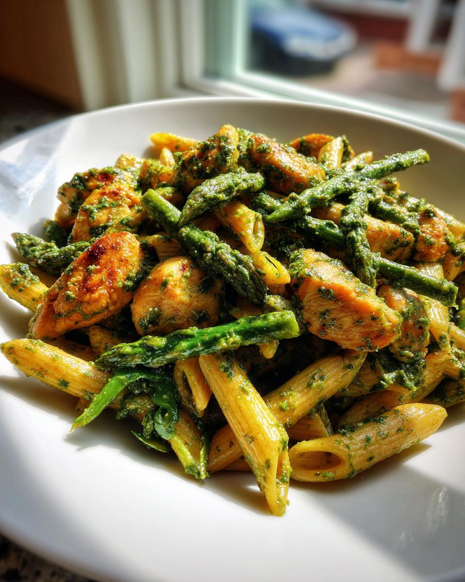 Amazing 30-min chicken asparagus pesto pasta 4 chicken asparagus pesto pasta - detail 1