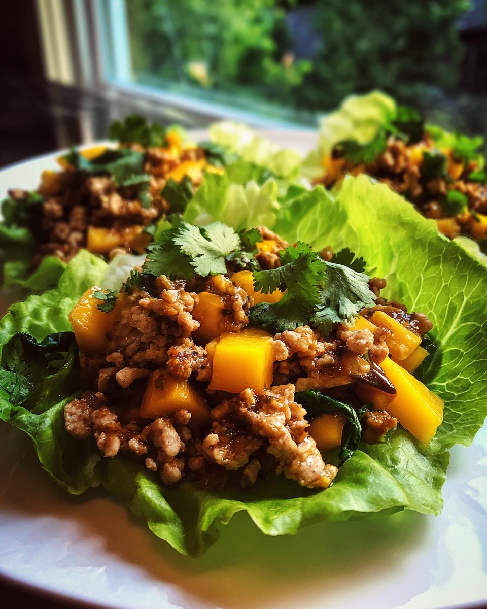 Amazing 25-min chicken mango lettuce wraps 4 chicken mango lettuce wraps - detail 1