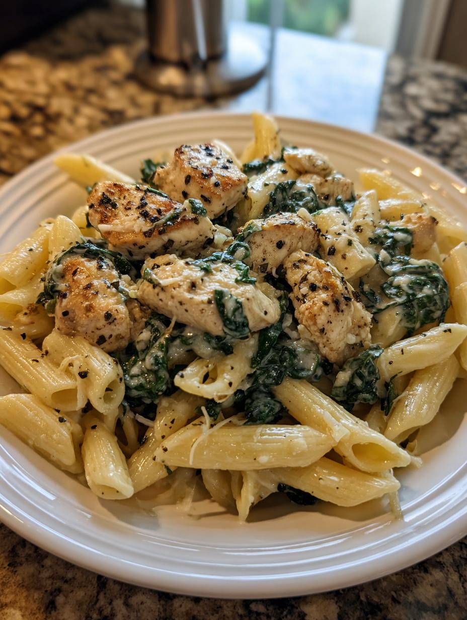 Amazing 30-Minute Chicken Spinach Pasta 5 chicken spinach pasta - detail 2