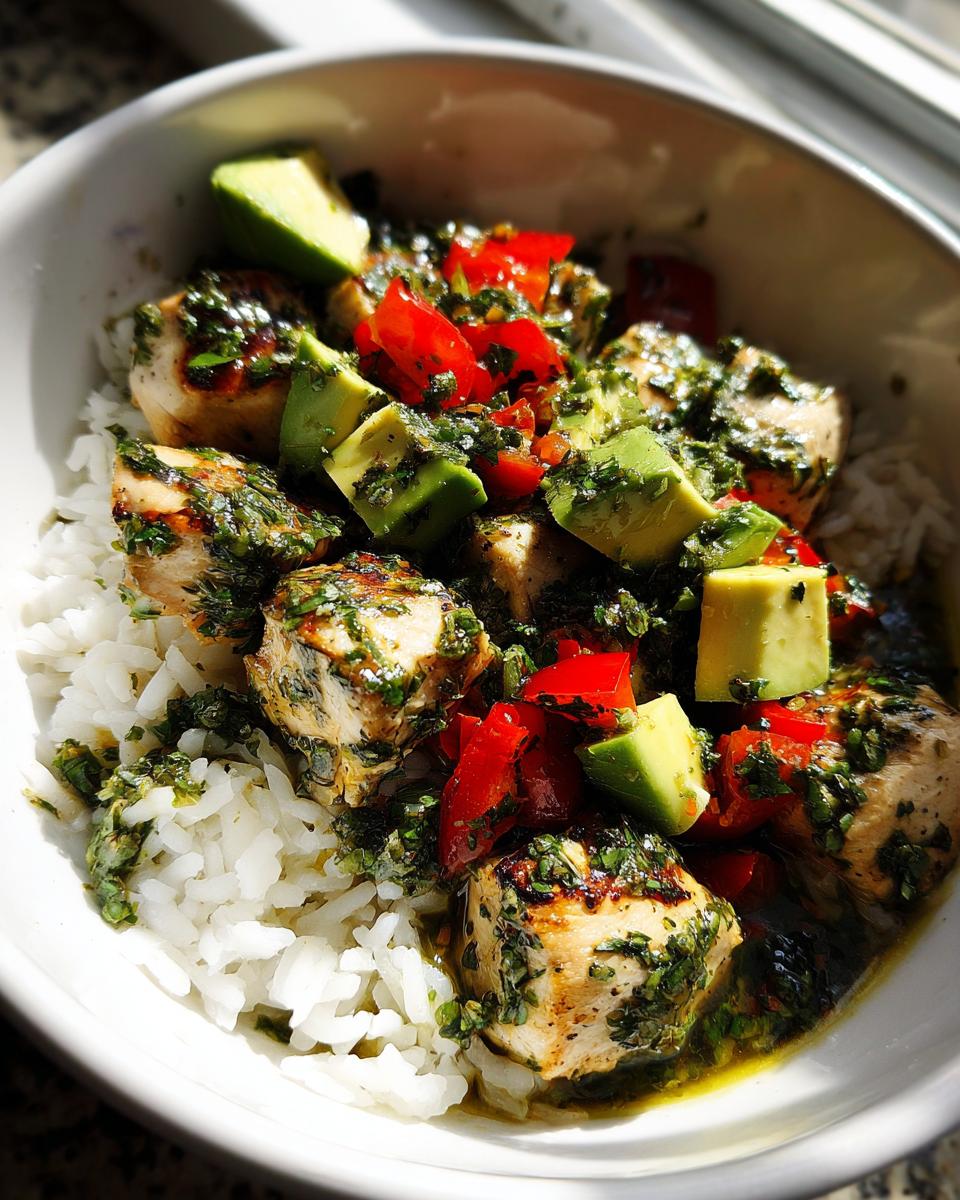 Flavorful chimichurri chicken bowl in 35 mins 4 chimichurri chicken bowl - detail 1