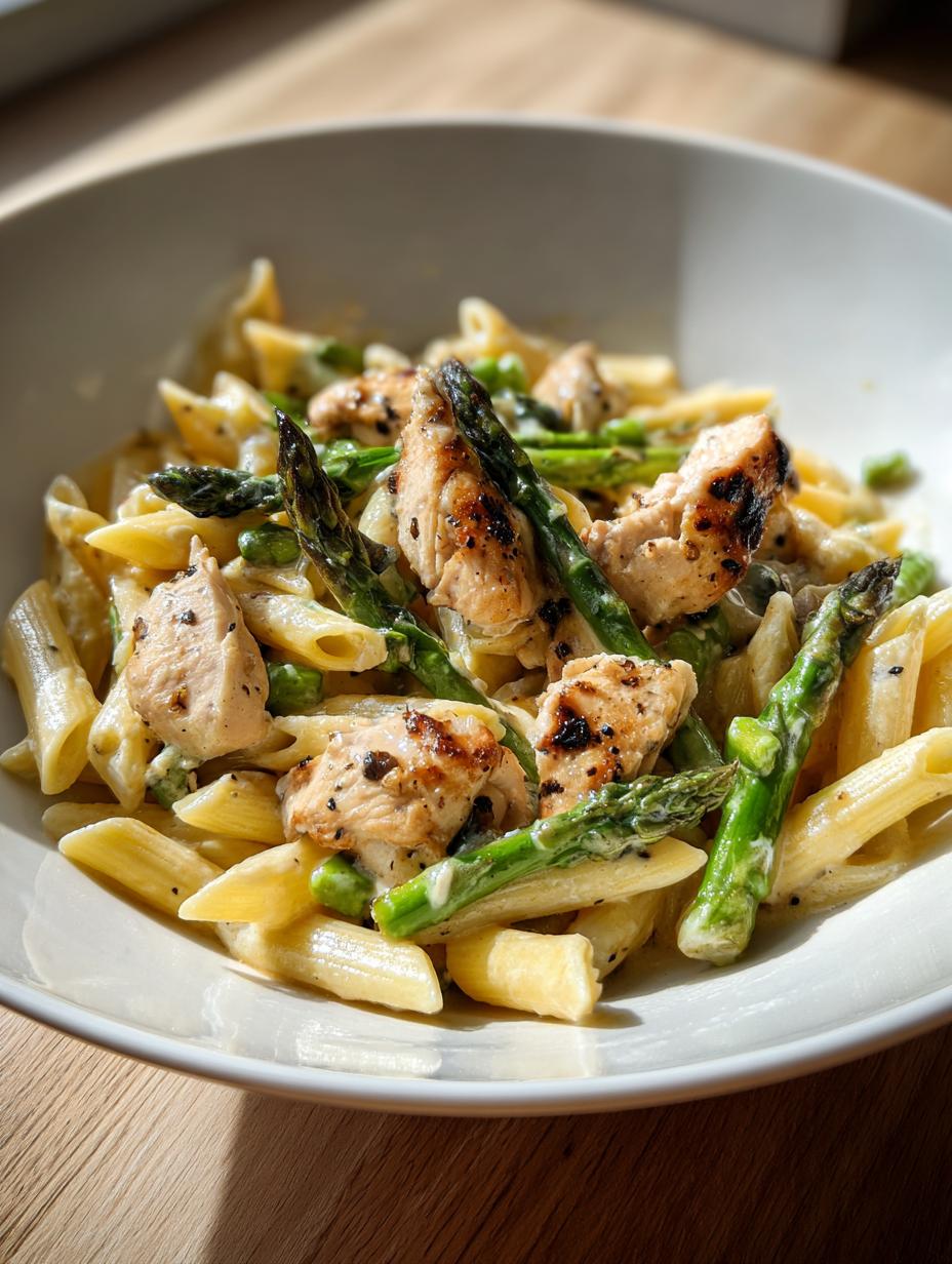 Amazing creamy chicken asparagus pasta in 18 min 5 creamy chicken asparagus pasta - detail 2
