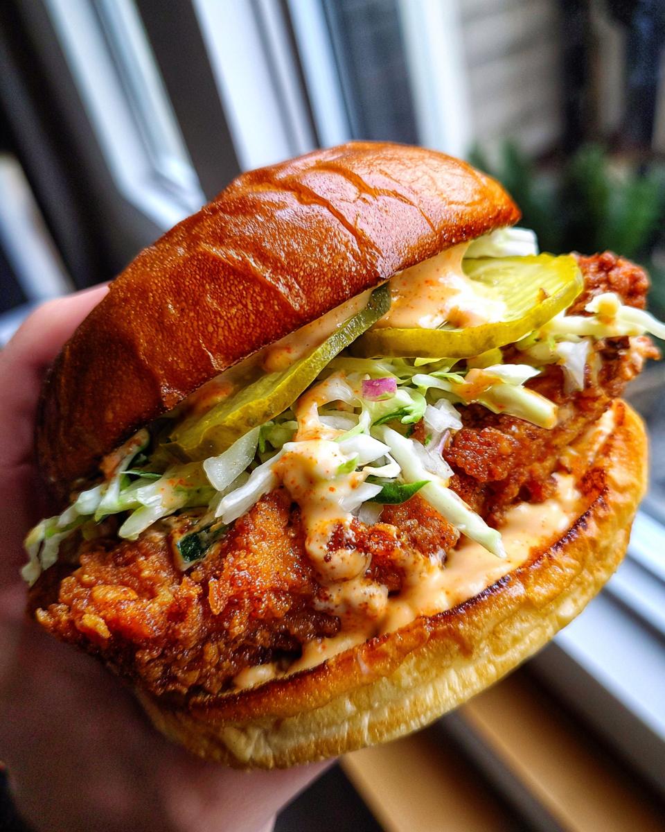 Amazing fried chicken sandwich win 4 fried chicken sandwich - detail 1