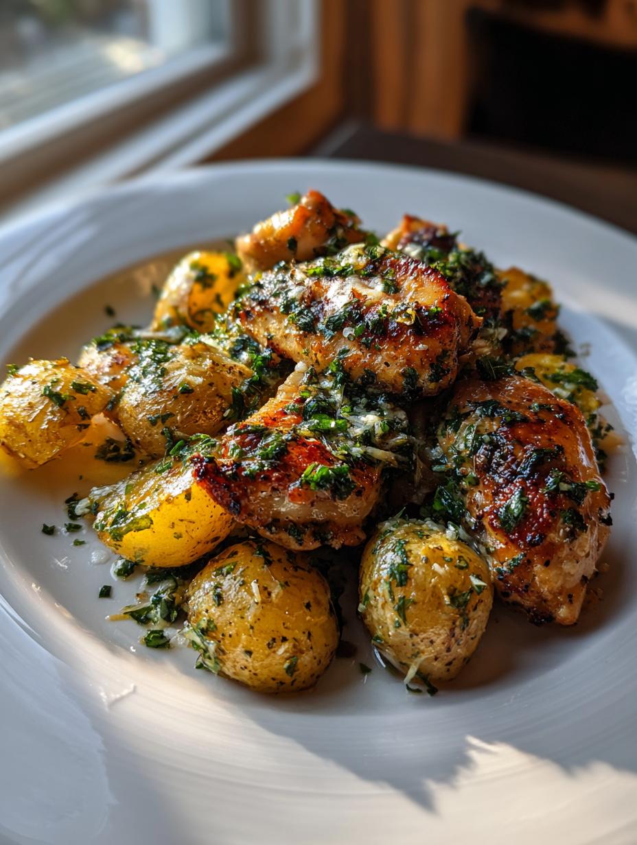 Super roasted garlic parmesan chicken 4 ways 5 roasted garlic parmesan chicken and potatoes - detail 2