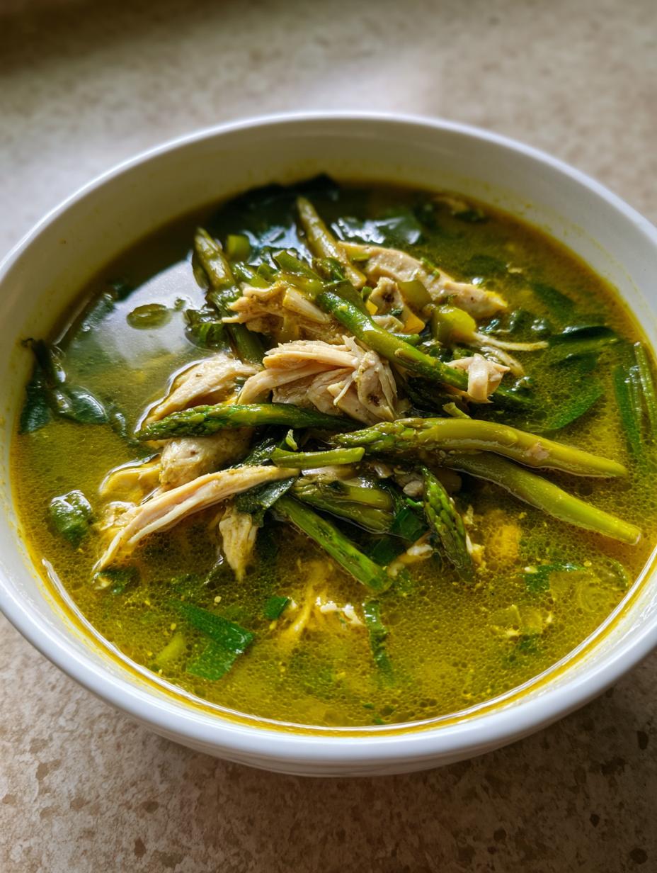 35-Minute spring green soup with chicken Joy 5 spring green soup with chicken - detail 2