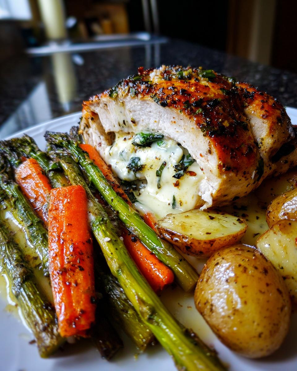 Stuffed chicken with spring vegetables: 1 shocking trick 4 stuffed chicken with spring vegetables - detail 1