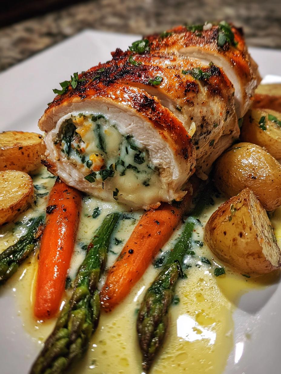 Stuffed chicken with spring vegetables: 1 shocking trick 5 stuffed chicken with spring vegetables - detail 2