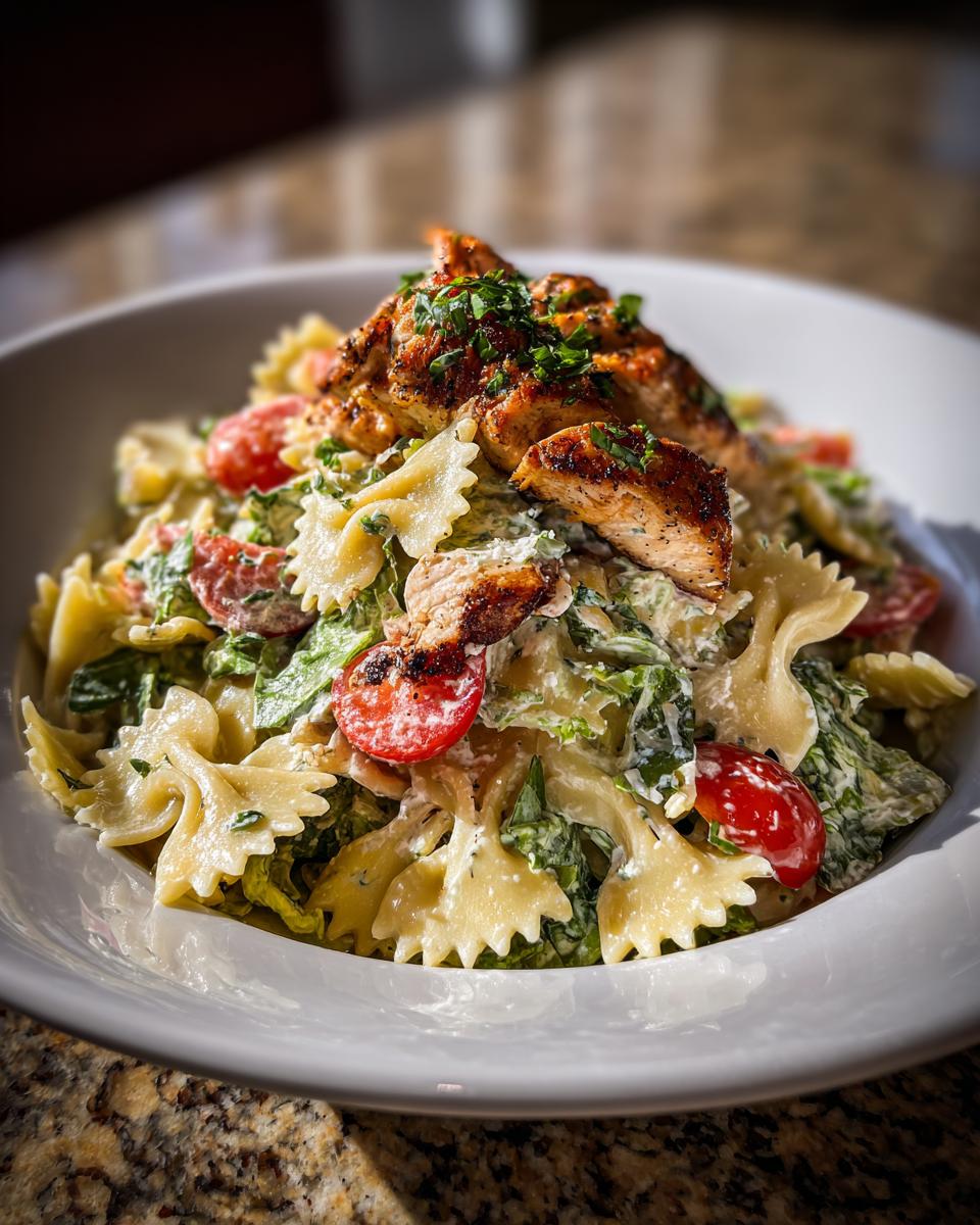 Amazing 8-Serving Chicken Caesar Pasta Salad Easy Family Recipe 4 Chicken Caesar Pasta Salad Easy Family Recipe - detail 1