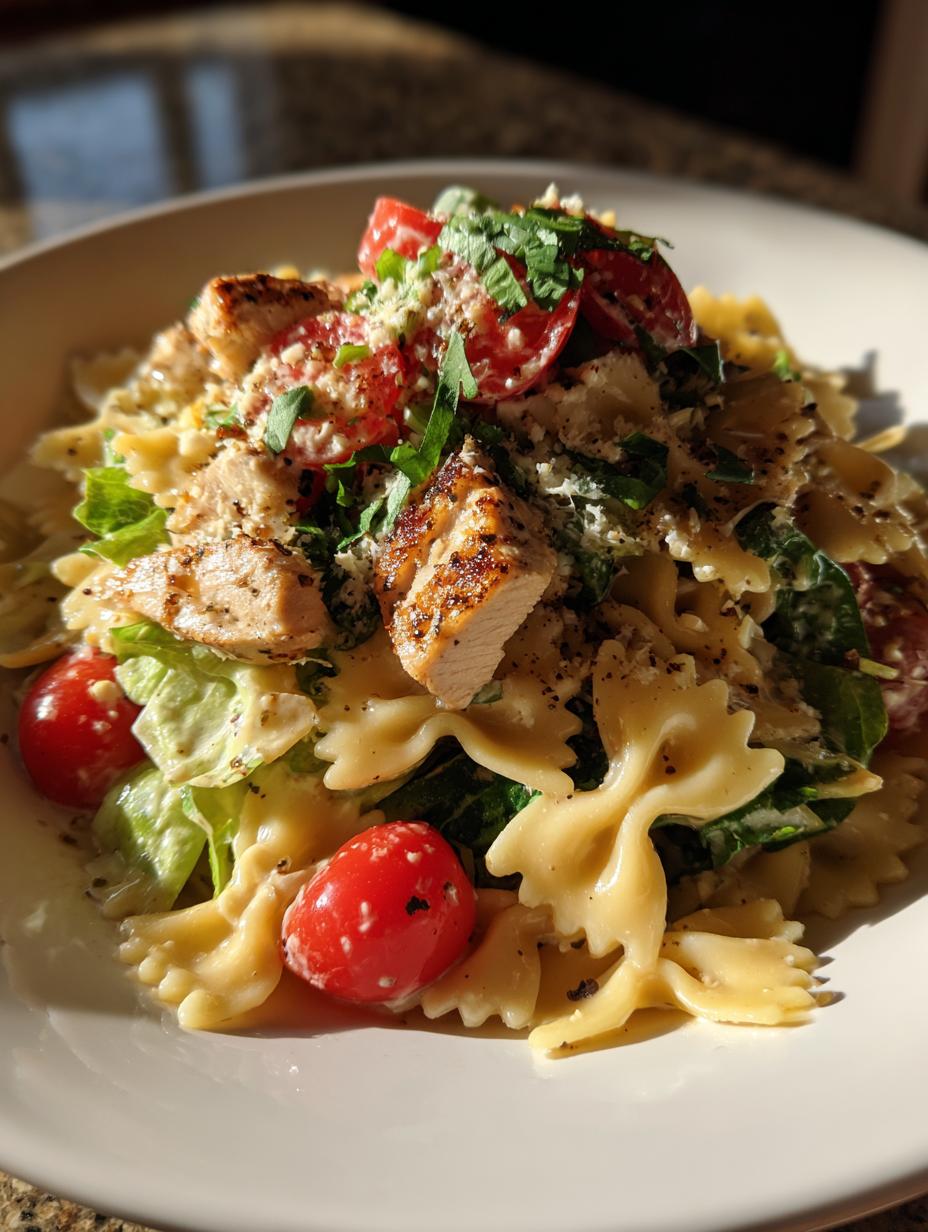 Amazing 8-Serving Chicken Caesar Pasta Salad Easy Family Recipe 5 Chicken Caesar Pasta Salad Easy Family Recipe - detail 2