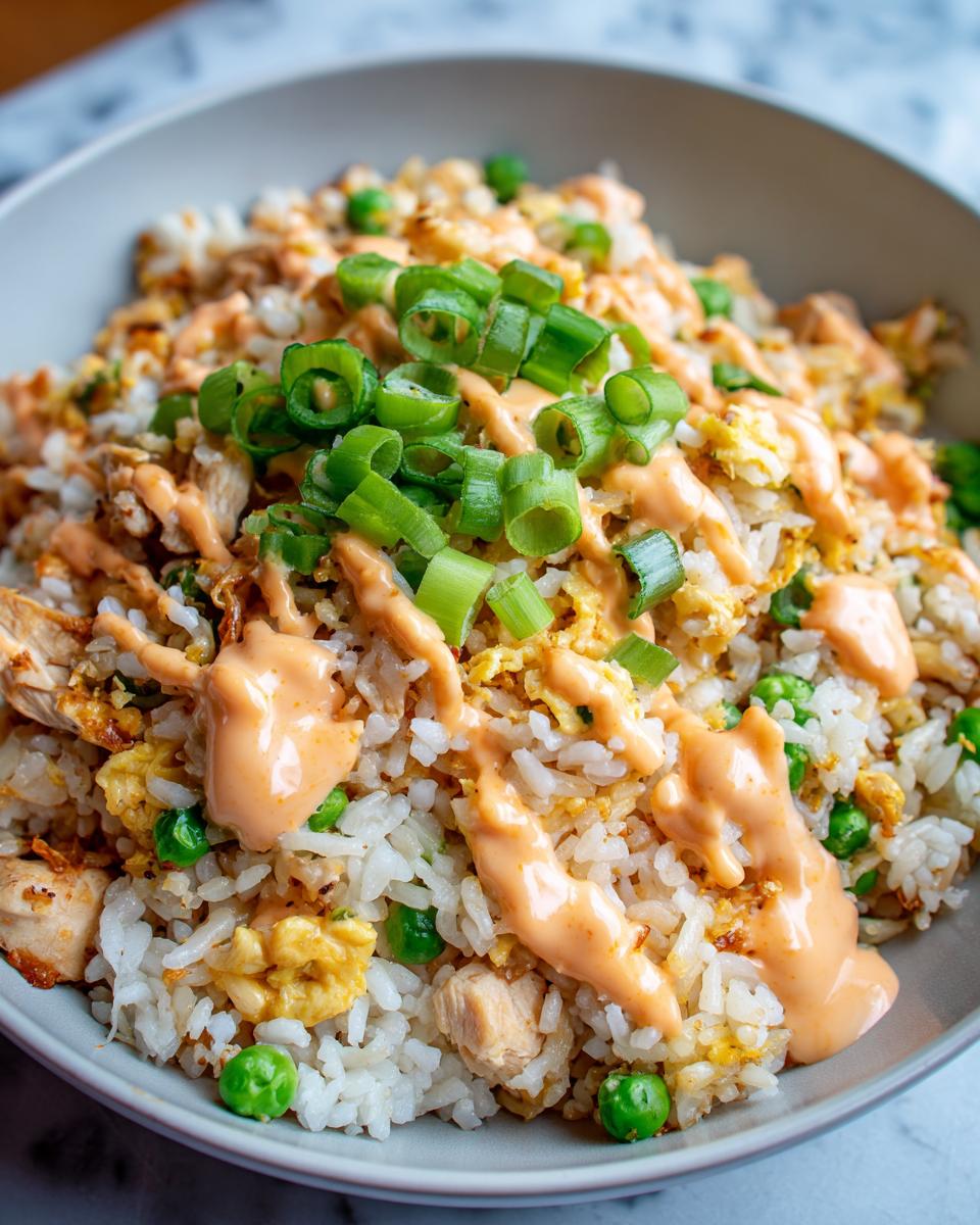 Amazing 30-min Chicken Fried Rice with Creamy Hibachi Sauce 4 Chicken Fried Rice with Creamy Hibachi Sauce - detail 1