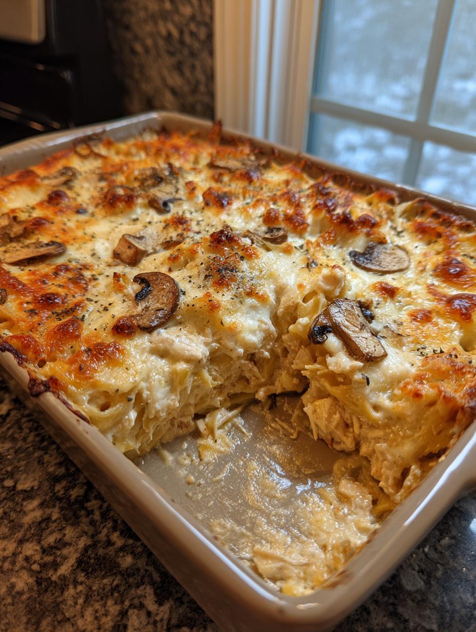 Amazing 1 Chicken Tetrazzini Creamy Baked Pasta 5 Chicken Tetrazzini Creamy Baked Pasta - detail 2