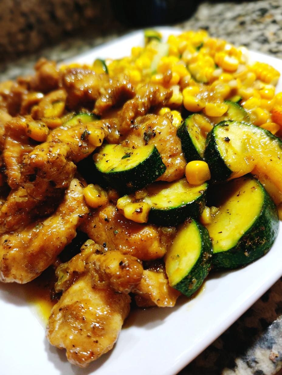 Amazing 30-Minute Garlic Butter Chicken with Zucchini 5 Garlic Butter Chicken with Zucchini and Corn - detail 2