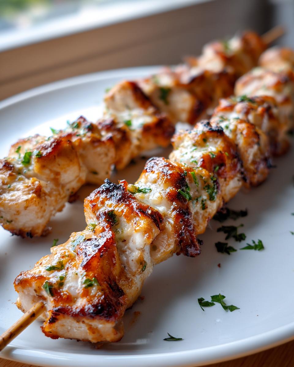 Amazing 6-Step Garlic Parmesan Chicken Skewers 4 Garlic Parmesan Chicken Skewers - detail 1