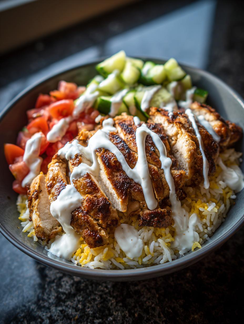 Divine 4-Ingredient Greek Chicken Bowl Rice 6 Greek Chicken Bowl with Lemon Rice - detail 2